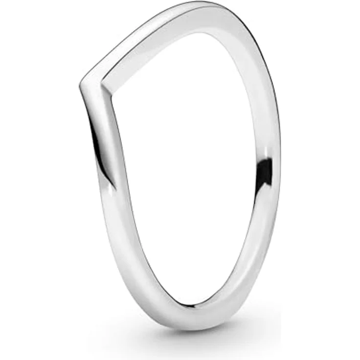 PANDORA Damen-Ring 925 Sterlingsilber, Größe 54, glänzend, spitz zulaufend – Bild 1