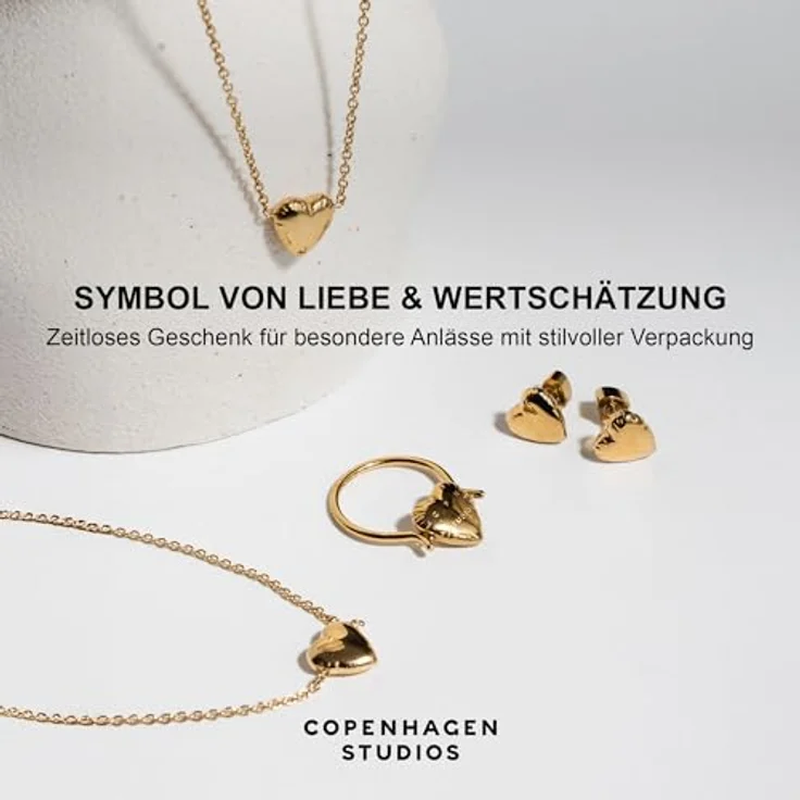 Copenhagen Studios Ohrstecker Balloon Hearts CPJ-0011-E-10, eleganter Ohrschmuck in formschönem Herzdesign – Bild 6