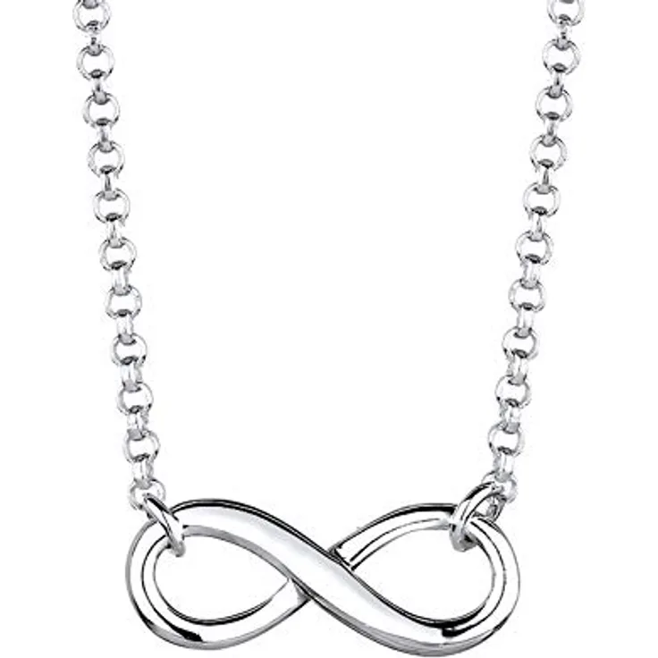 Elli Halskette Damen Infinity Symbol, 925 Sterling Silber, handgefertigt, anlaufgeschützt