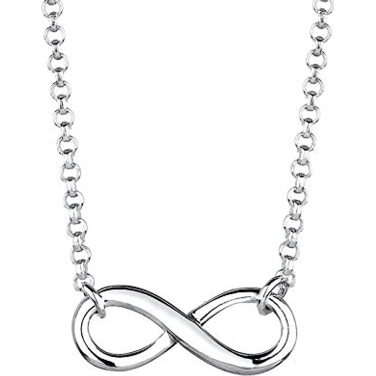 Elli Halskette Damen Infinity Symbol, 925 Sterling Silber, handgefertigt, anlaufgeschützt – Bild 1