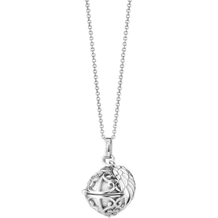 Engelsrufer Damen Halskette ERN-ER23-20-XS, Sterling Silber mit perlmutt Klangkugel, nickelfrei, Karabinerverschluss, 45+5 cm – Bild 2