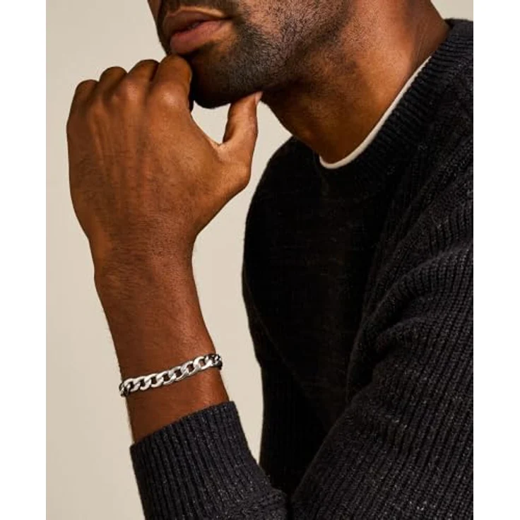 Fossil Runder Sternzeichen-Anhänger Halskette aus Edelstahl, Silberfarben mit Karabinerverschluss und glänzendem Finish – Bild 2