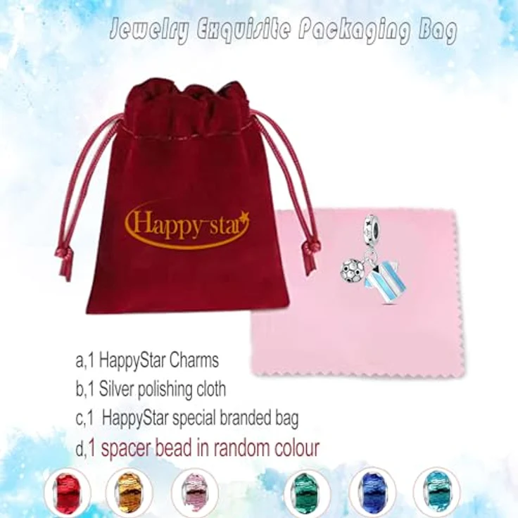 HappyStar 925 Sterling Silber I LOVE MOM Charm, Dangle Anhänger für Pandora Armbänder, Bead Charms mit 5A-Zirkonen, ideales Geschenk zum Muttertag – Bild 5