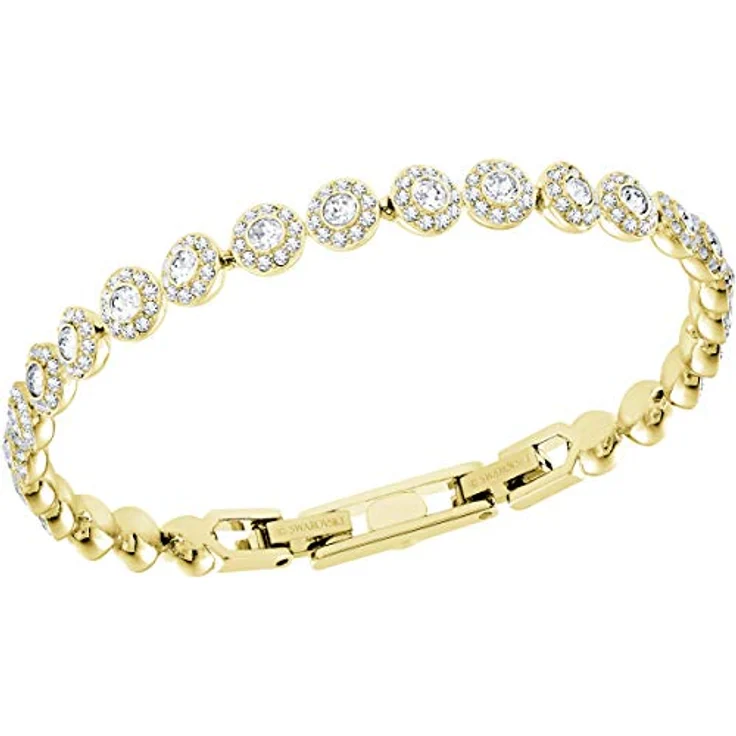 Swarovski Una Angelic Armband, Rund, Weiss, Goldlegierungsschicht mit klarem Kristallpavé – Bild 2