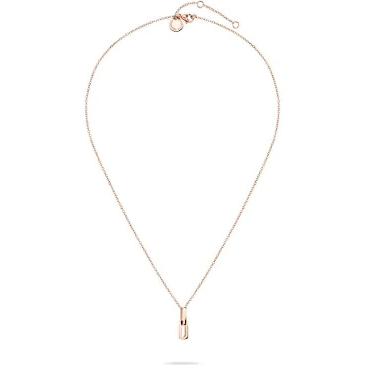 LIEBESKIND BERLIN Damen Kette aus Edelstahl, 40+5 cm, moderne Link-Chain Details, Karabinerverschluss – Bild 2