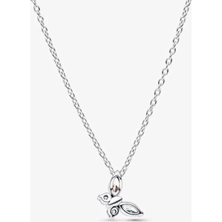 PANDORA Timeless Schmetterling Anhänger Halskette, Sterling Silber mit Zirkonia, verstellbare Länge 45 cm, 394266C01-45 – Bild 2