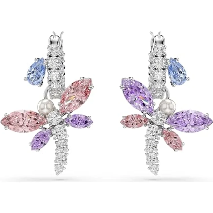 Swarovski x Ariana Grande Drop-Ohrhänger, Libelle mit klaren Swarovski Zirconia, Mehrfarbig, Rhodiniert – Bild 2
