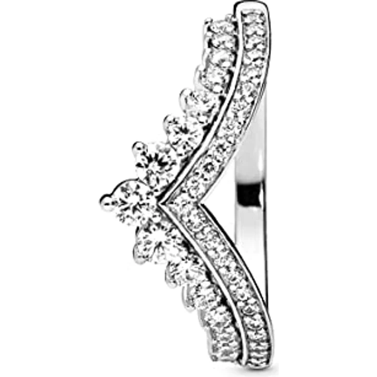 PANDORA Damen-Motivring Princess Wish, 925 Sterlingsilber, Größe 52 (16.6), verziert mit Zirkonia Steinchen – Bild 3