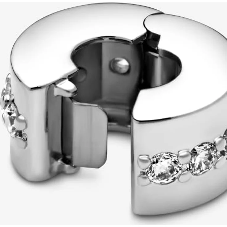 Pandora Charm Timeless Klare Funkelnde Linie Clip 791972CZ, Charm-Anhänger mit funkelnden Details – Bild 8
