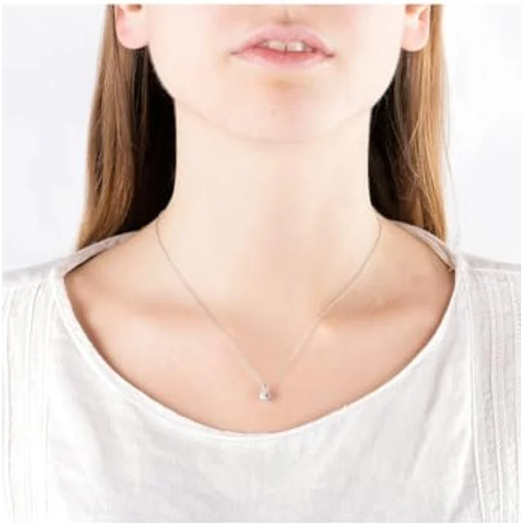 FAVS Damen-Kette 925er Silber mit 1 Zirkonia, zeitloses Schmuckstück, One Size – Bild 2