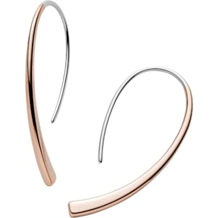 Skagen ELIN Damen Edelstahl Ohrringe, 2-Tone, poliert, Ohrbügelverschluss, 36,5 mm Länge – Bild 5