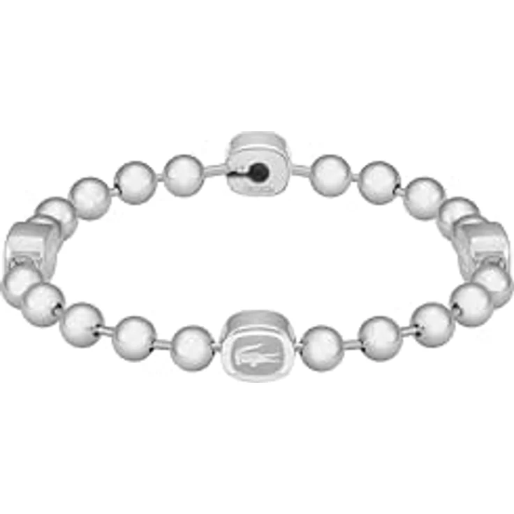 Lacoste Vigor Armband für Herren, Edelstahl mit Gelbgold und Krokodilstationen, 190mm Innenumfang – Bild 1