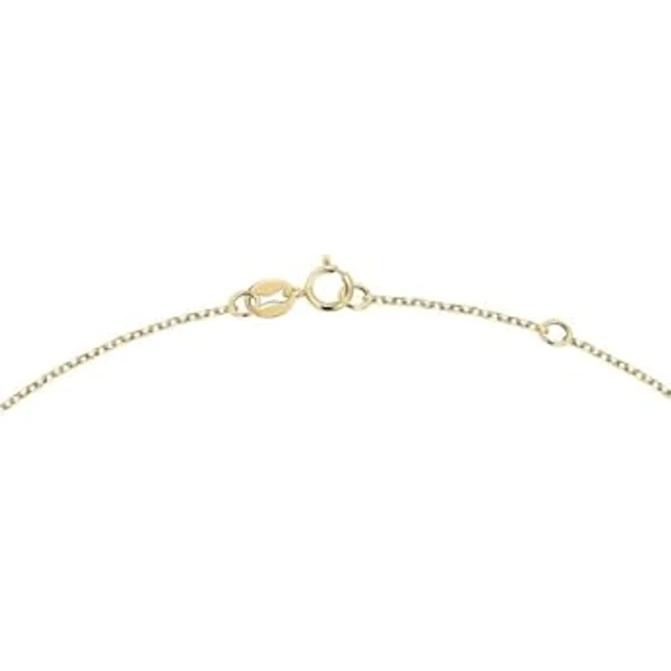 FAVS Damen-Kette 375er Gelbgold mit 7 Zirkonia, One Size – Bild 4