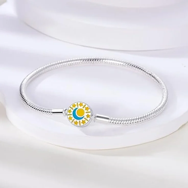 TINSLO Damen Armband 925 Sterling Silber, Herzverschluss Schlangen Gliederarmband für empfindliche Haut, Geschenk für Frauen und Mädchen – Bild 4