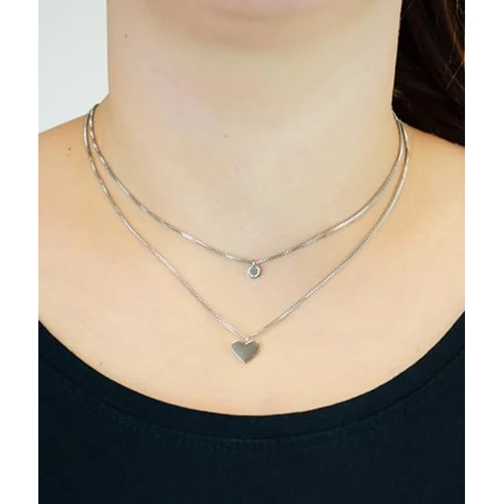 Liebeskind Berlin Halskette LJ-1560-N-45, Edelstahl poliert, 45 cm Venezianerkette mit Karabinerverschluss, Silber – Bild 2