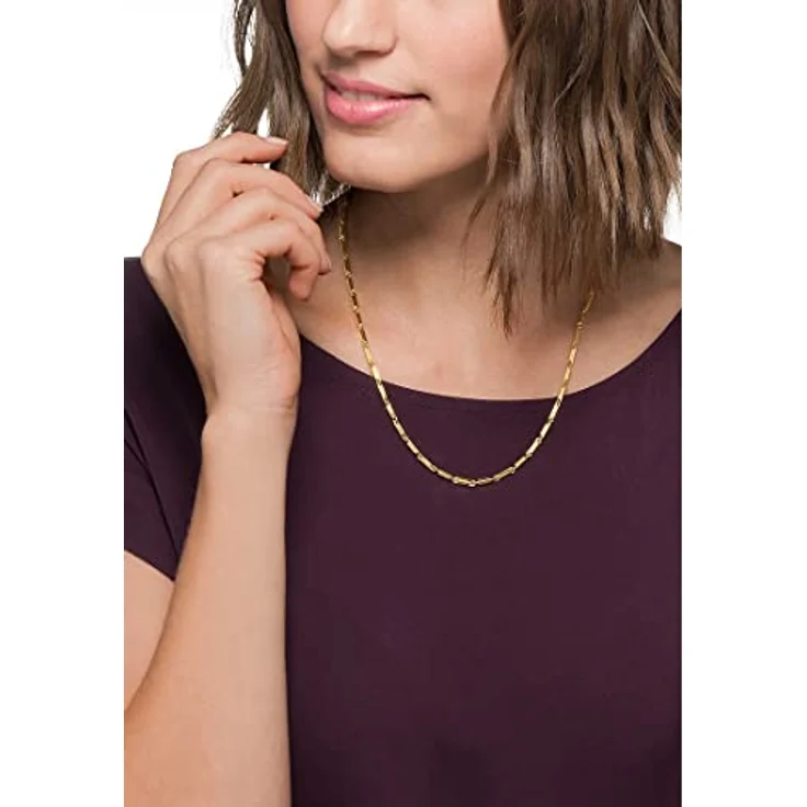 CHRIST Damen-Halskette 585er Gelbgold, 50 cm Collier in edlem Design – Bild 2