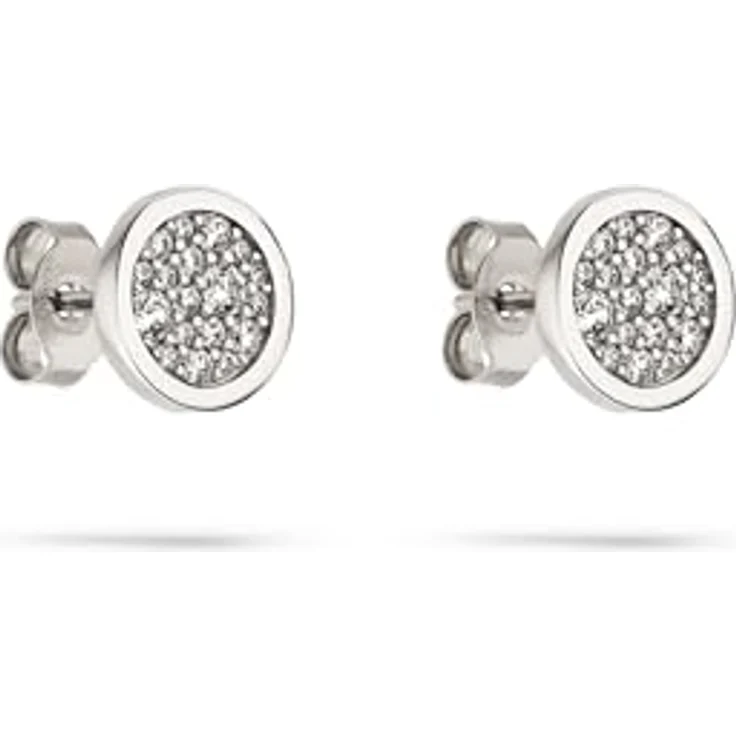 s.Oliver Ohrring - Elegante Ohrstecker aus poliertem 925er Sterlingsilber - silber - wasserfest, hautfreundlich, 8,8 mm, Steckverschluss – Bild 1