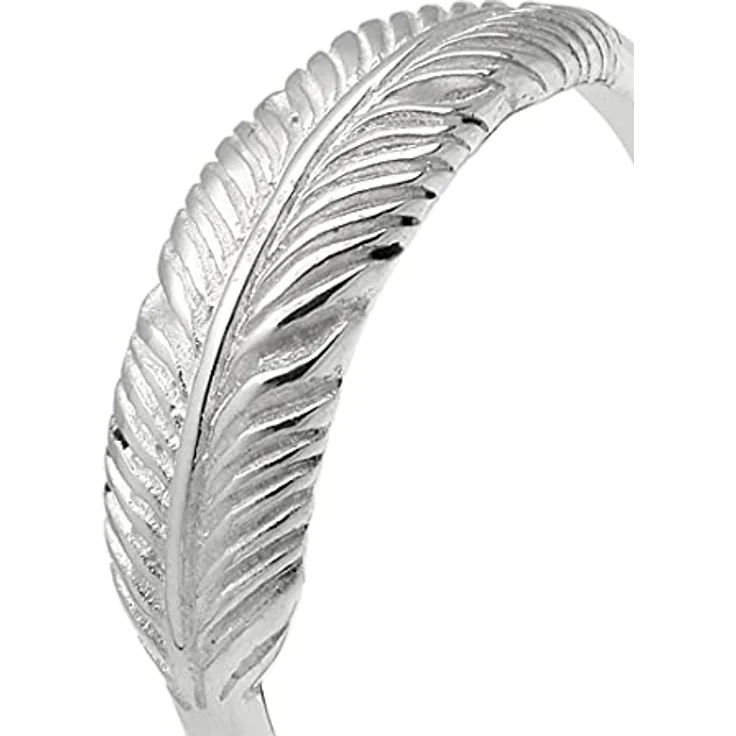 Elli Damen Ring 925 Sterling Silber, Federring im Boho Look, Gr. 58, handgefertigt, anlaufgeschützt – Bild 4