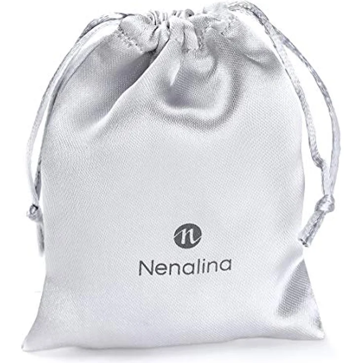 Nenalina Perlen Karabiner Charm Anhänger, 925 Sterling Silber mit Muschelperle, H 22 mm, B 12 mm, für Bettelarmband – Bild 3