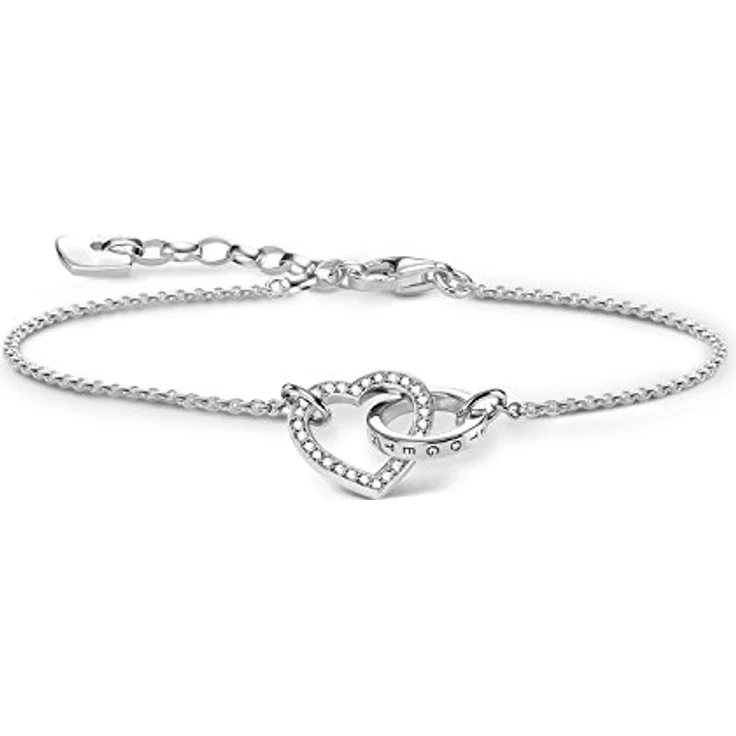 Thomas Sabo Damen Armband Forever Together Herz, 925er Sterlingsilber, elegantes Design, A1648-051-14-L19V – Bild 1