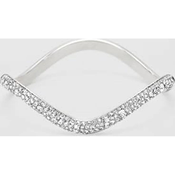 Swarovski Sublima Armreif, Rhodiniertes Armband mit Strahlenden Kristallen im Rundschliff, Weiß – Bild 3