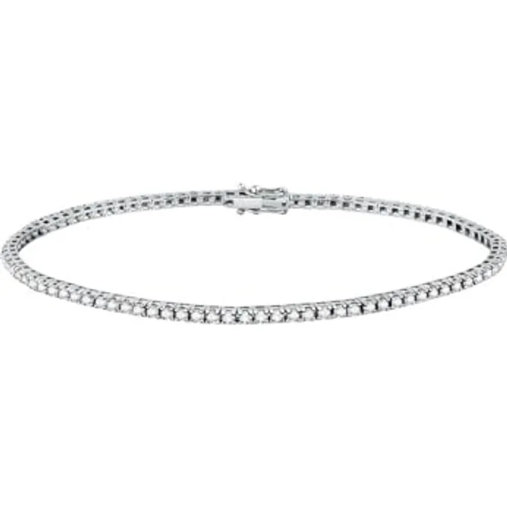 CHRIST Damen-Armband 585er Weißgold mit 87 Diamanten, One Size
