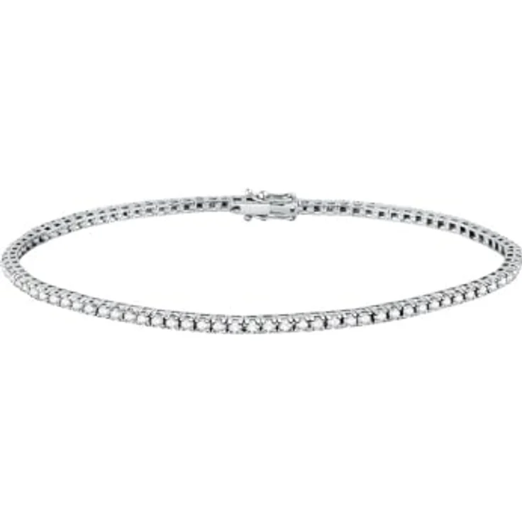 CHRIST Damen-Armband 585er Weißgold mit 87 Diamanten, One Size – Bild 1