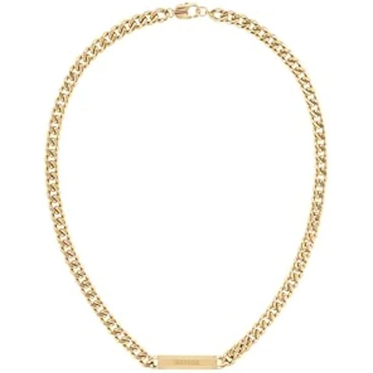 Tommy Hilfiger Jewelry Gliederhalskette für Herren, Gelbgold, 60,1 cm mit Karabinerverschluss