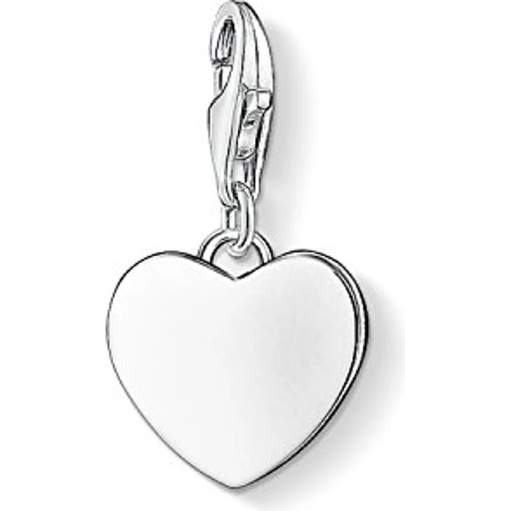 Thomas Sabo Charm-Anhänger Herz Charm Club aus 925 Sterling Silber mit Karabinerhaken, ideal für Bettel- und Perlenarmbänder – Bild 1