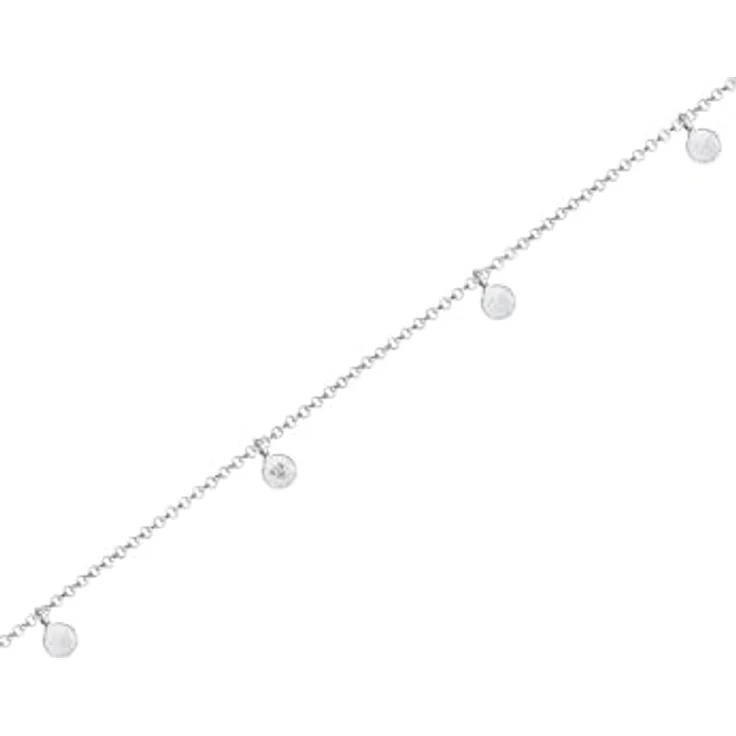 Elli Halskette Damen Choker Geo Kreis Basic Matt Coin, 925 Sterling Silber, handgefertigt und anlaufgeschützt – Bild 4