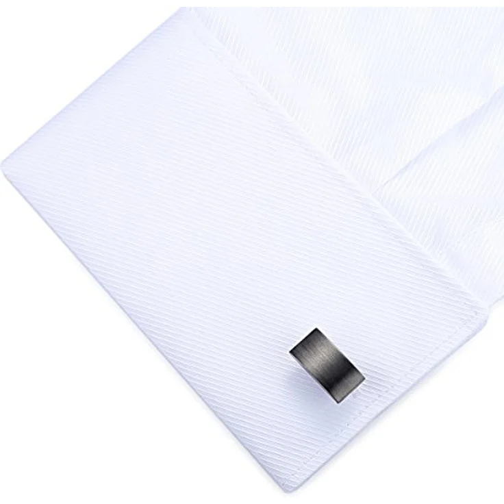 HONEY BEAR Herren Manschettenknöpfe in Pistole schwarz, Hochwertige Cufflinks aus Kupfermessing mit korrosionsgeschütztem Stahl – Bild 5