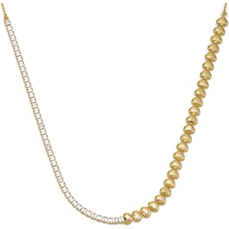 Fossil Sutton Damen Halskette, goldfarbenes Messing mit poliertem Finish, 406 mm Länge – Bild 4