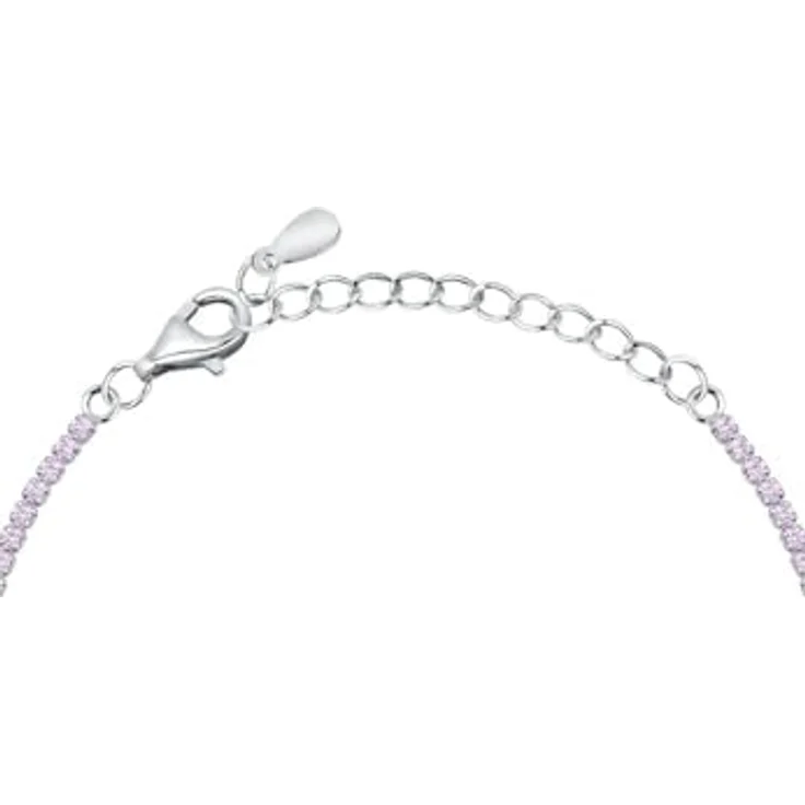 CHRIST Damen-Armband 925er Silber, recycelte Zirkonia, lila, One Size – Bild 3