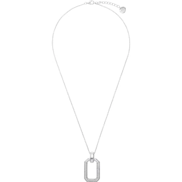 JOOP! Kette mit Anhänger 925 Sterling Silber, Zirkonia, 42+3 cm, Weiß, in Schmuck Geschenk Box, Modell 2038935 – Bild 4