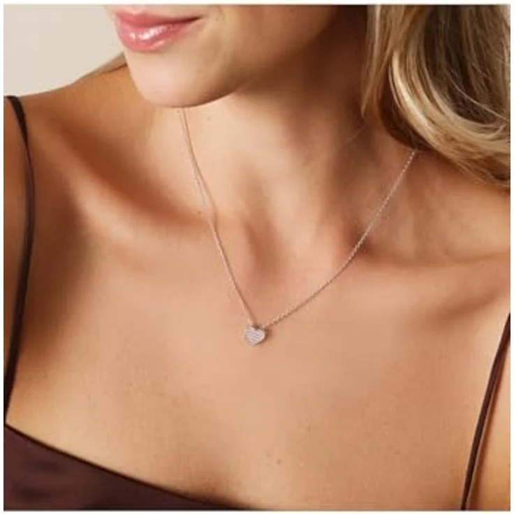 CHRIST Damen-Halskette 925er Silber, recycelte Zirkonia, One Size, Silber 32029712 – Bild 2