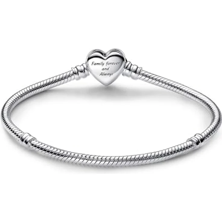 PANDORA Moments Armband, Sterling-Silber mit Funkelndem Unendlichkeits-Herzverschluss und Zirkonia Steinen, 18cm, kompatibel mit Moments Kollektion, 592645C01-18 – Bild 3