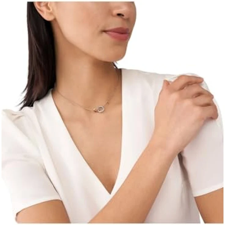 EMPORIO ARMANI Damenkette EGS3004221, zweifarbig, Edelstahl mit poliertem Finish, Karabinerverschluss – Bild 5