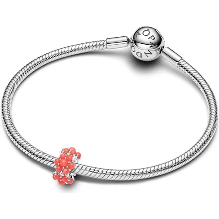 PANDORA Moments Türkisfarbenes Ozean Charm aus Sterling Silber mit Zirkonia, Kompatibel mit Moments Anhängern, 793897C02 – Bild 2