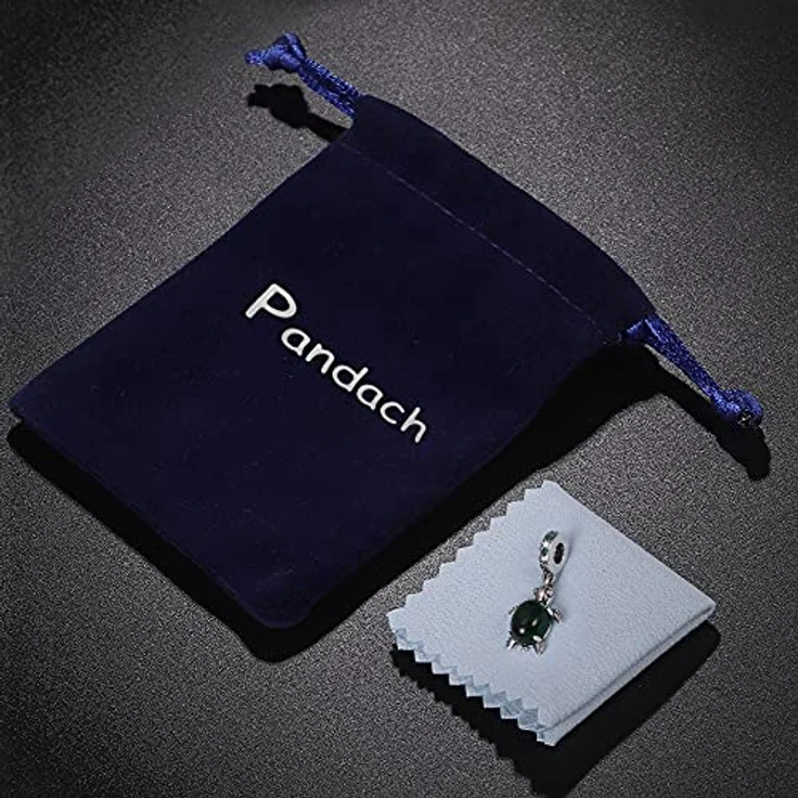 Pandach Damen Charm Anhänger 925 Sterling Silber mit Zirkonia, kompatibel mit europäischen Armbändern und Halsketten – Bild 3