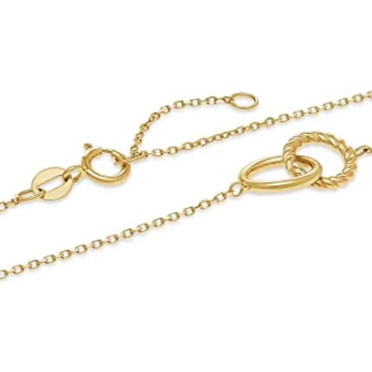 FAVS Damen-Armband 375er Gelbgold, 19 cm Länge, vielseitig kombinierbar, Geschenkbox – Bild 2