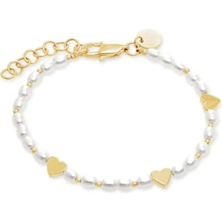 Guido Maria Kretschmer Damen-Armband Edelstahl mit Muschelkern, One Size, zeitloses Design – Bild 1