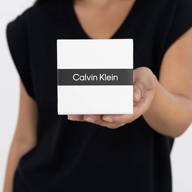 Calvin Klein Sculptured Drops, Damen-Halskette aus poliertem Edelstahl, 508 mm, mit verstellbarem Infinity-Verschluss – Bild 4