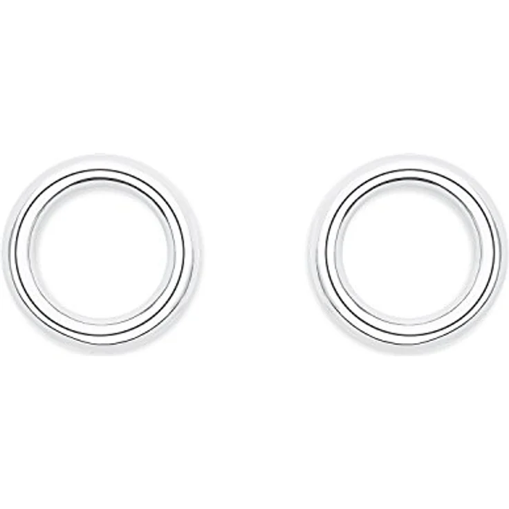 s.Oliver Ohrringe für Damen, Kreisförmige Ohrstecker aus 925 Sterling Silber, Rhodiniert, 8x8 mm, Geschenkbox – Bild 4