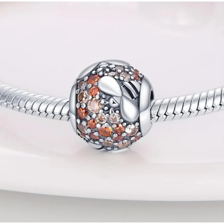 ChenYuTe 925 Sterling Silber Charms, Dangle Anhänger mit 5A-Zirkonia, kompatibel mit Pandora und europäischen Armbändern, für Frauen – Bild 3