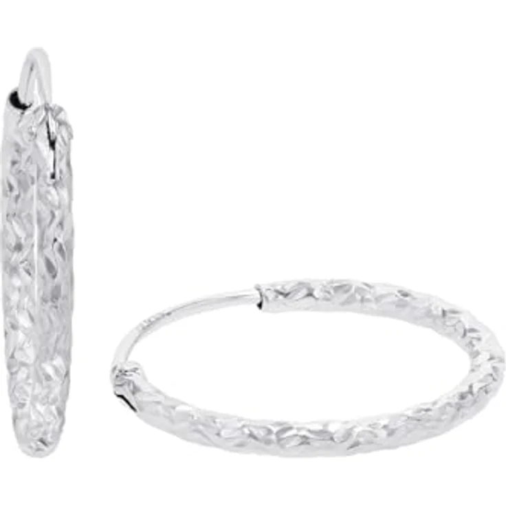 Amor Creolen 925 Sterling Silber Damen Ohrschmuck, 1,7 cm, edel, Geschenkbox, 9098316 – Bild 1