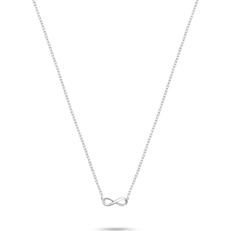 s.Oliver Necklace - Elegante Halskette aus poliertem 925er Silber - Rolokette 50 cm - wasserfest & hautfreundlich – Bild 1