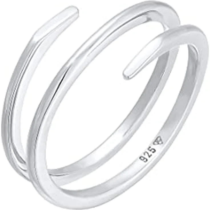 Elli Ring Damen Wickel Twist Filigran Trend, 925 Sterling Silber, anlaufgeschützt, handgefertigt – Bild 1