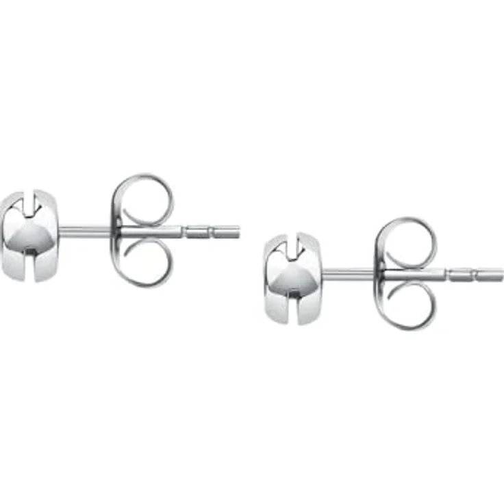 CHRIST Ohrstecker 89113733, 375er Weißgold mit 2 Brillanten (0,02 Karat), 0,5 cm Länge – Bild 3