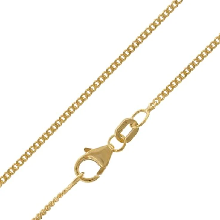 trendor Damen Gold Anhänger 333 mit Zirkonia, tropfenförmig an vergoldeter Silberkette 45 cm, elegantes Schmuckstück mit funkelnder Verzierung – Bild 3