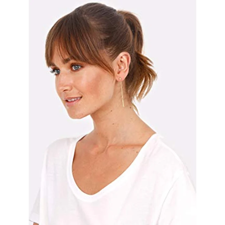 Elli Ohrringe Damen Ohrhänger Kugel Minimal Durchziehen, 925 Sterling Silber, Hochglanzpoliert und Anlaufgeschützt – Bild 5